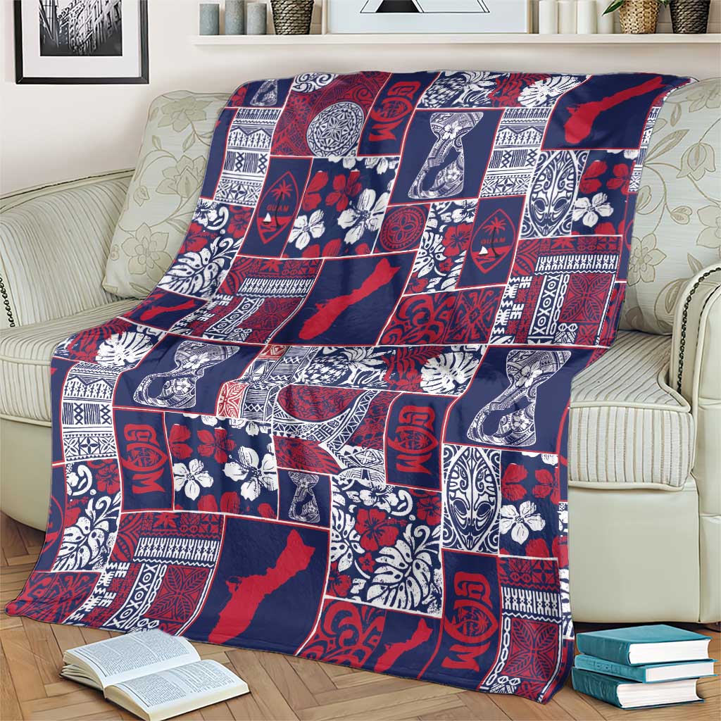 Guam Felis Pasgua Blanket Pacific Patchwork Xmas Vibes - Polynesian Pride