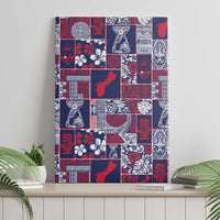 Guam Felis Pasgua Canvas Wall Art Pacific Patchwork Xmas Vibes - Polynesian Pride