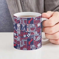 Guam Felis Pasgua Ceramic Mug Pacific Patchwork Xmas Vibes - Polynesian Pride