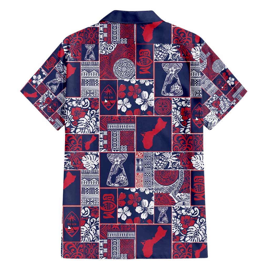 Guam Felis Pasgua Family Matching Puletasi and Hawaiian Shirt Pacific Patchwork Xmas Vibes - Polynesian Pride