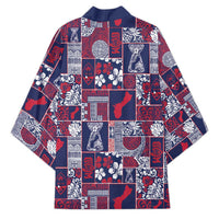 Guam Felis Pasgua Kimono Pacific Patchwork Xmas Vibes - Polynesian Pride