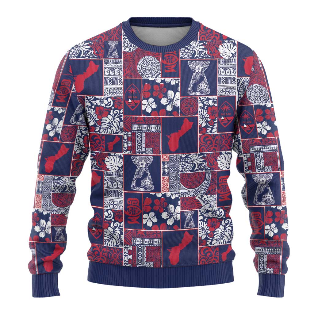 Guam Felis Pasgua Ugly Christmas Sweater Pacific Patchwork Xmas Vibes - Polynesian Pride