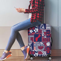 Guam Felis Pasgua Luggage Cover Pacific Patchwork Xmas Vibes - Polynesian Pride