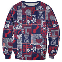 Guam Felis Pasgua Sweatshirt Pacific Patchwork Xmas Vibes - Polynesian Pride