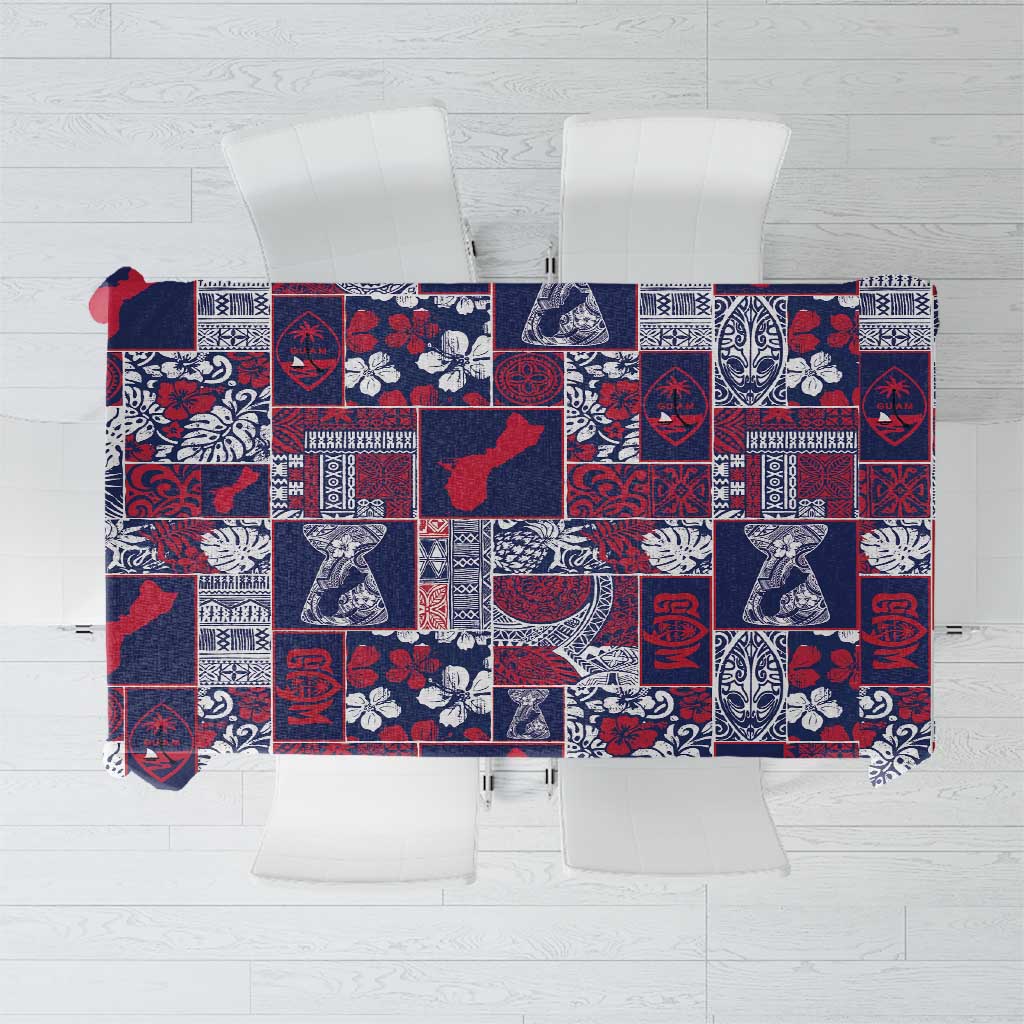 Guam Felis Pasgua Tablecloth Pacific Patchwork Xmas Vibes - Polynesian Pride