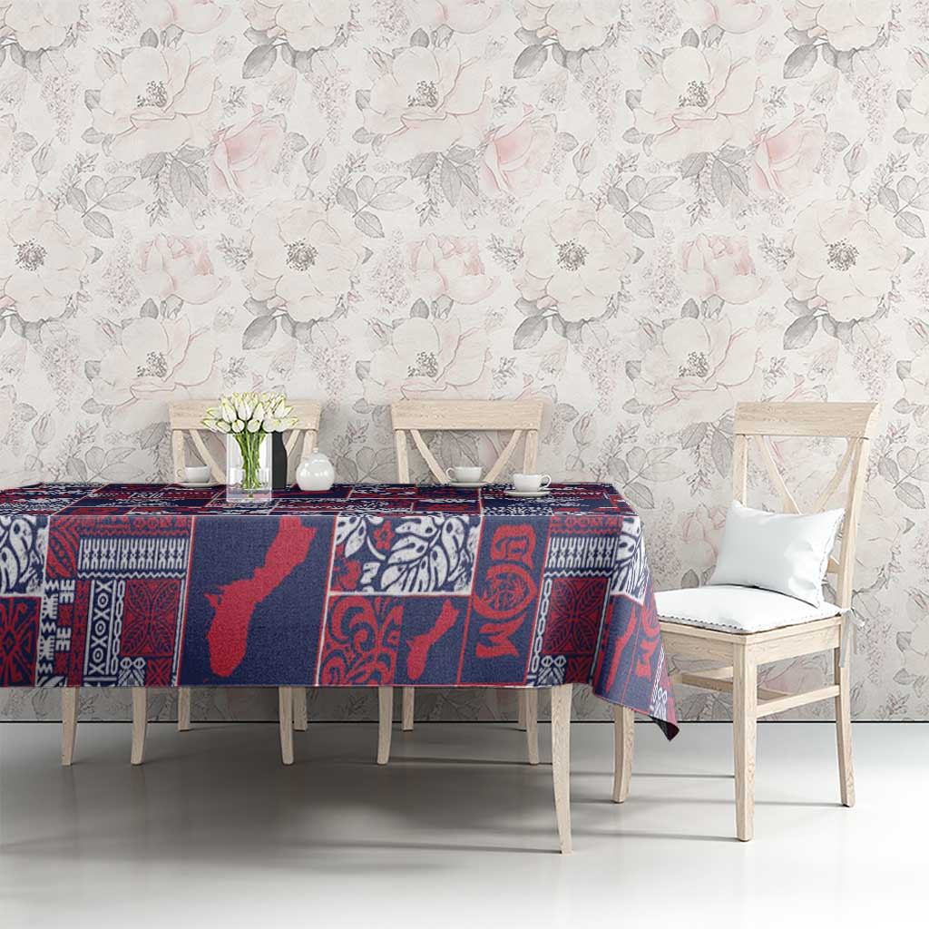 Guam Felis Pasgua Tablecloth Pacific Patchwork Xmas Vibes - Polynesian Pride