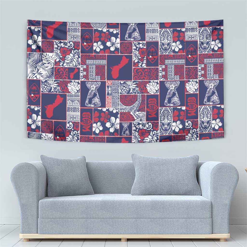 Guam Felis Pasgua Tapestry Pacific Patchwork Xmas Vibes - Polynesian Pride