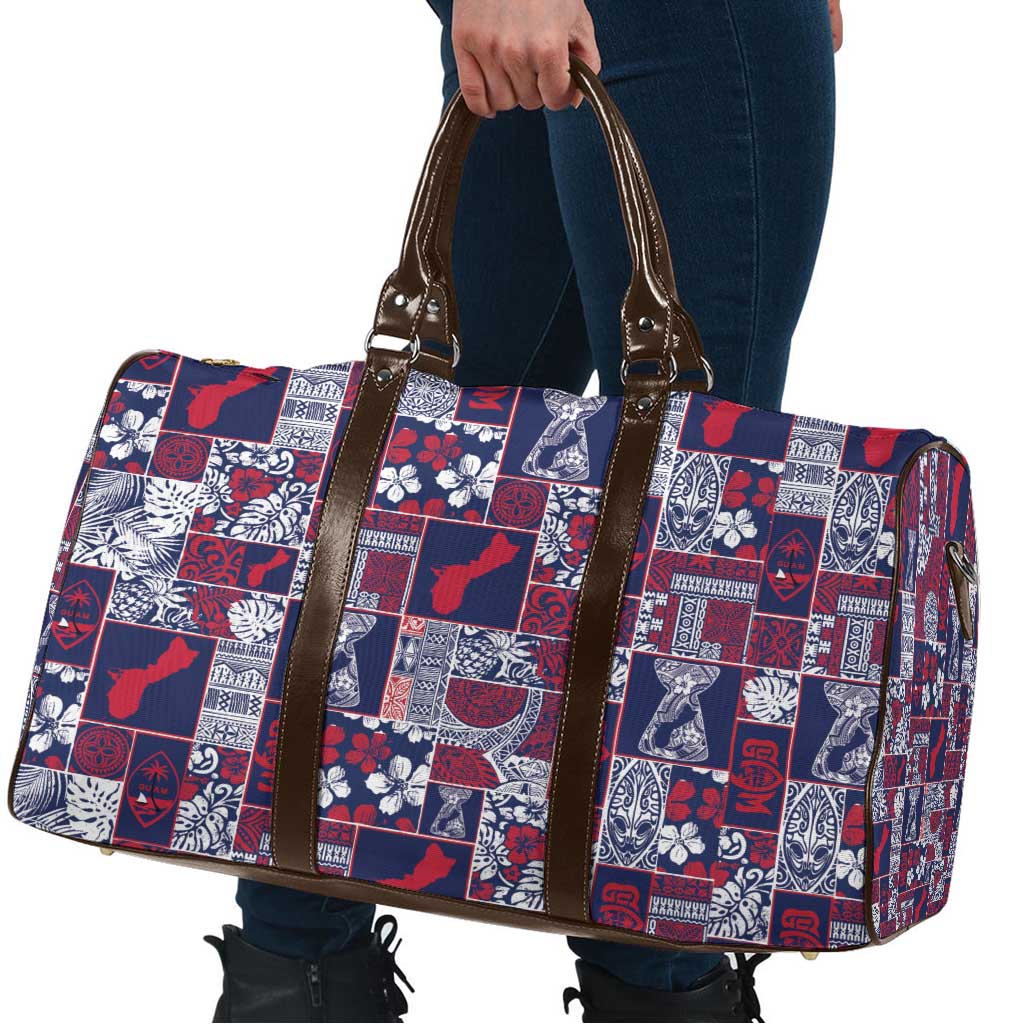 Guam Felis Pasgua Travel Bag Pacific Patchwork Xmas Vibes - Polynesian Pride