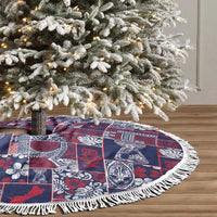 Guam Felis Pasgua Tree Skirt Pacific Patchwork Xmas Vibes - Polynesian Pride