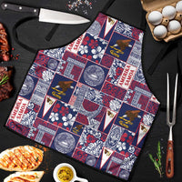 Manuia le Kerisimasi American Samoa Apron Pacific Patchwork Xmas Vibes - Polynesian Pride