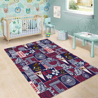 Manuia le Kerisimasi American Samoa Area Rug Pacific Patchwork Xmas Vibes - Polynesian Pride