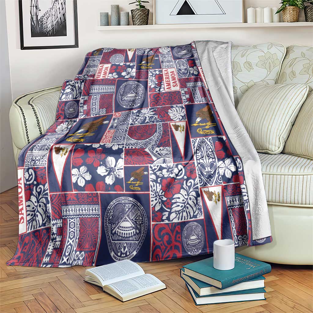 Manuia le Kerisimasi American Samoa Blanket Pacific Patchwork Xmas Vibes - Polynesian Pride
