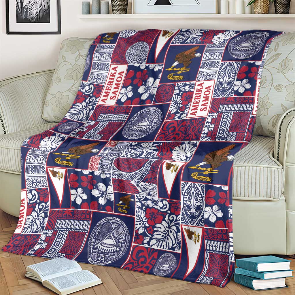 Manuia le Kerisimasi American Samoa Blanket Pacific Patchwork Xmas Vibes - Polynesian Pride