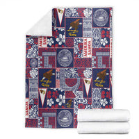 Manuia le Kerisimasi American Samoa Blanket Pacific Patchwork Xmas Vibes - Polynesian Pride