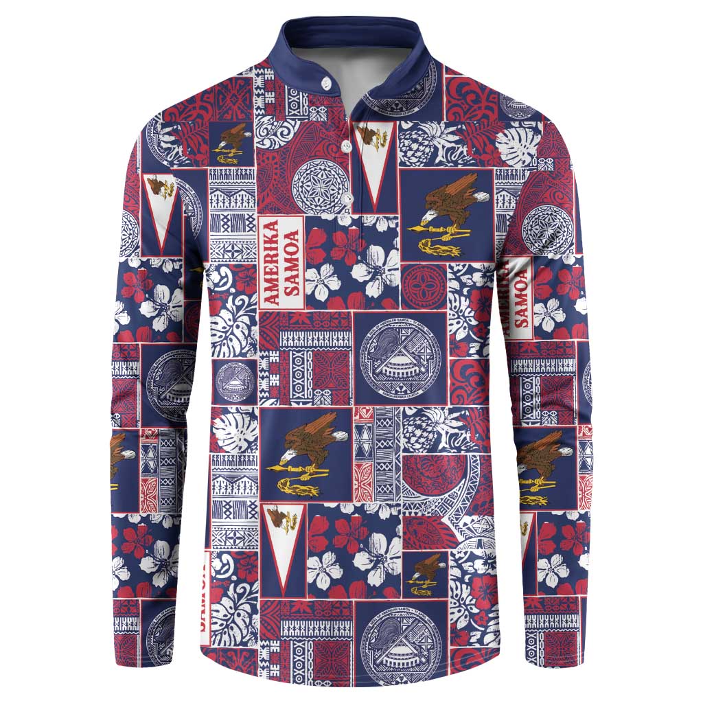 Manuia le Kerisimasi American Samoa Button Sweatshirt Pacific Patchwork Xmas Vibes - Polynesian Pride