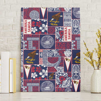 Manuia le Kerisimasi American Samoa Canvas Wall Art Pacific Patchwork Xmas Vibes - Polynesian Pride