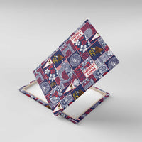 Manuia le Kerisimasi American Samoa Canvas Wall Art Pacific Patchwork Xmas Vibes - Polynesian Pride