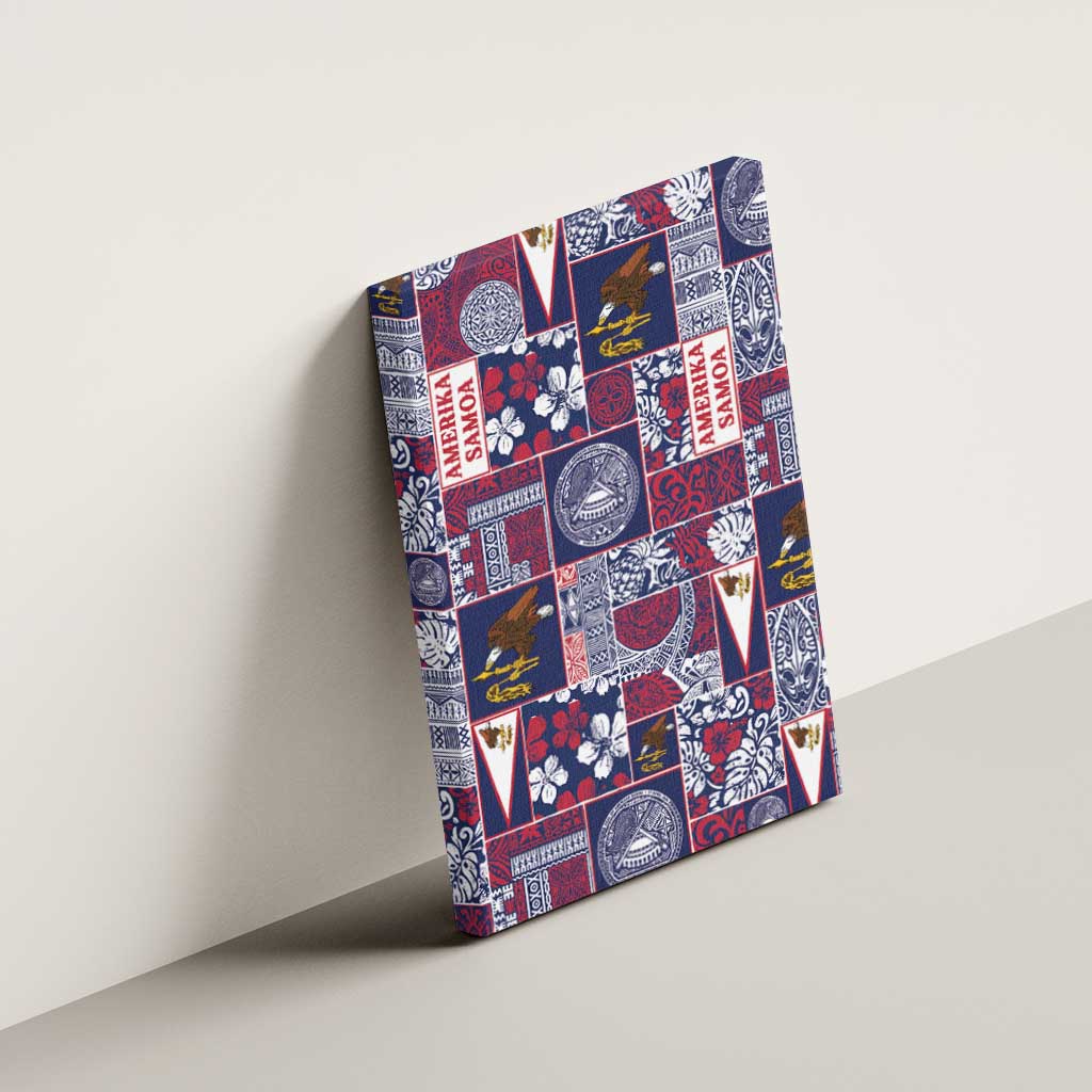 Manuia le Kerisimasi American Samoa Canvas Wall Art Pacific Patchwork Xmas Vibes - Polynesian Pride