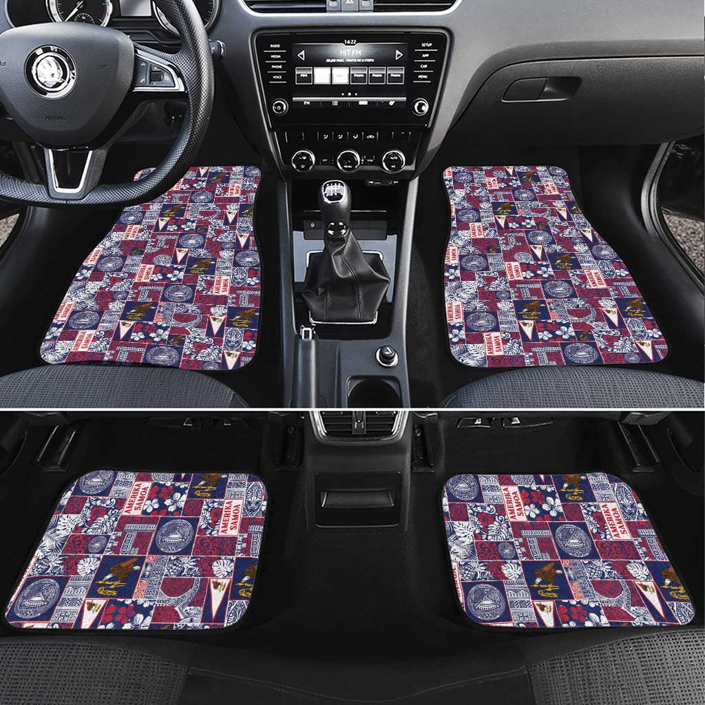 Manuia le Kerisimasi American Samoa Car Mats Pacific Patchwork Xmas Vibes - Polynesian Pride