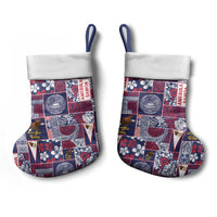 Manuia le Kerisimasi American Samoa Christmas Stocking Pacific Patchwork Xmas Vibes - Polynesian Pride