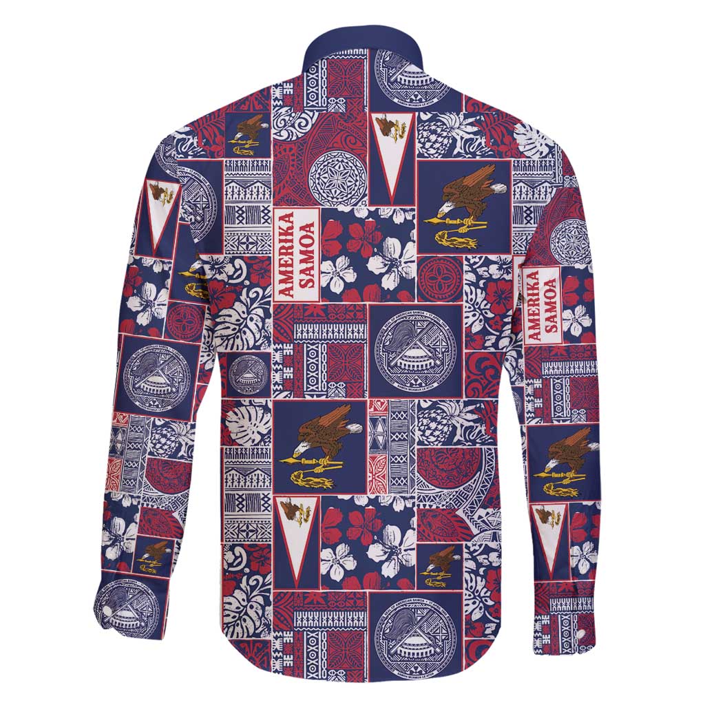 Manuia le Kerisimasi American Samoa Family Matching Long Sleeve Bodycon Dress and Hawaiian Shirt Pacific Patchwork Xmas Vibes - Polynesian Pride