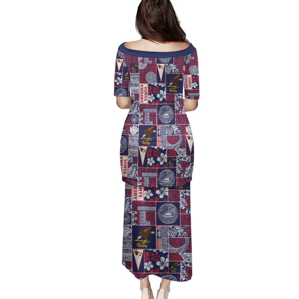 Manuia le Kerisimasi American Samoa Family Matching Puletasi and Hawaiian Shirt Pacific Patchwork Xmas Vibes - Polynesian Pride