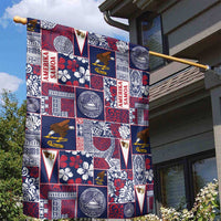 Manuia le Kerisimasi American Samoa Garden Flag Pacific Patchwork Xmas Vibes - Polynesian Pride