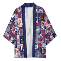 Manuia le Kerisimasi American Samoa Kimono Pacific Patchwork Xmas Vibes - Polynesian Pride