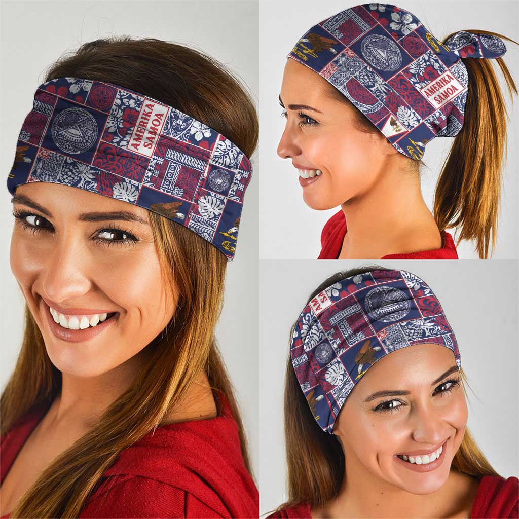 Manuia le Kerisimasi American Samoa Neck Gaiter Pacific Patchwork Xmas Vibes - Polynesian Pride