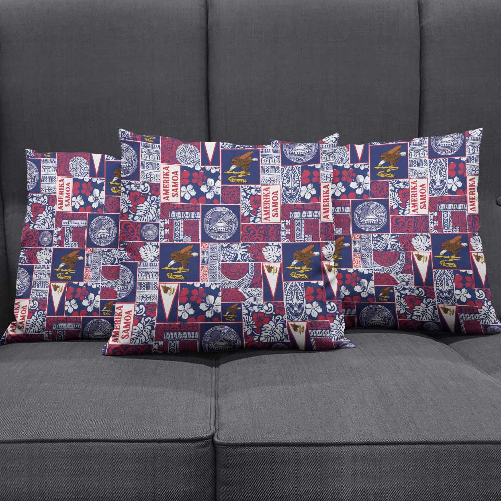 Manuia le Kerisimasi American Samoa Pillow Cover Pacific Patchwork Xmas Vibes - Polynesian Pride