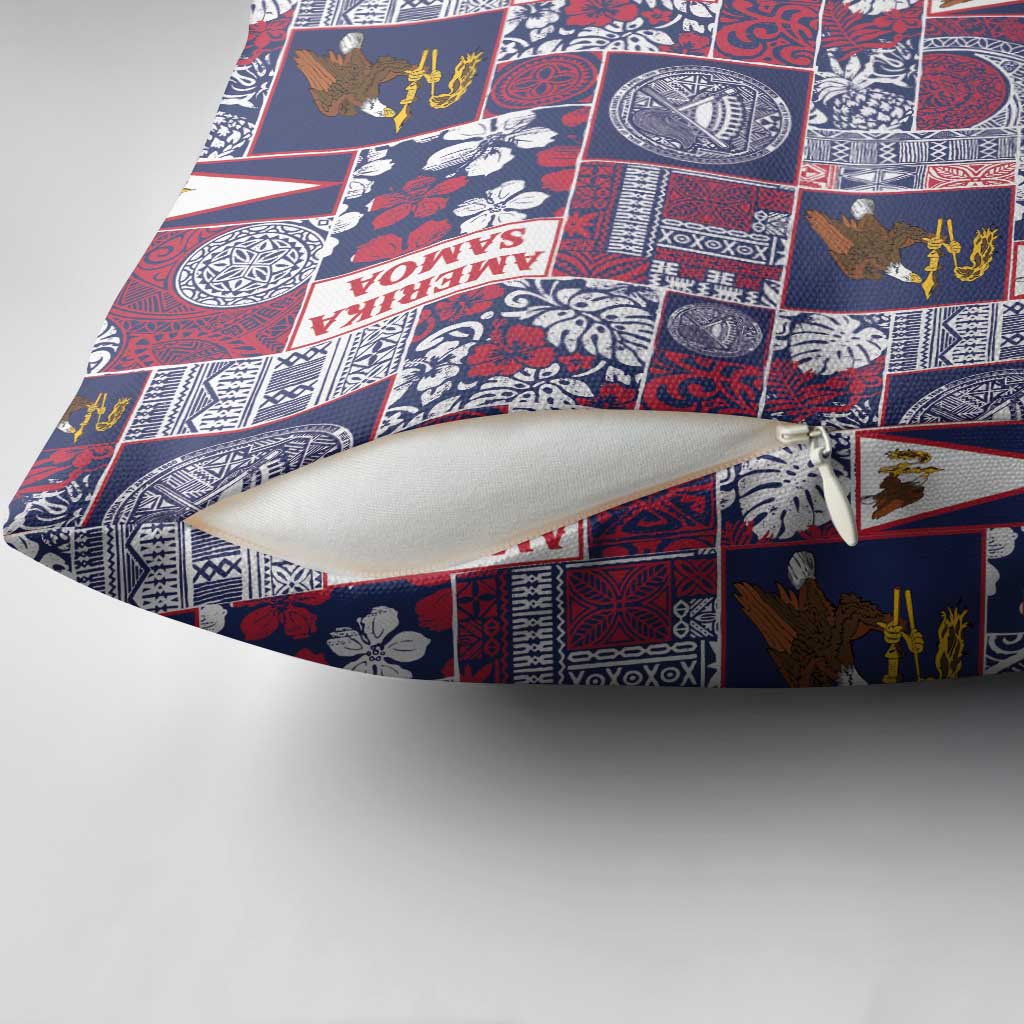 Manuia le Kerisimasi American Samoa Pillow Cover Pacific Patchwork Xmas Vibes - Polynesian Pride