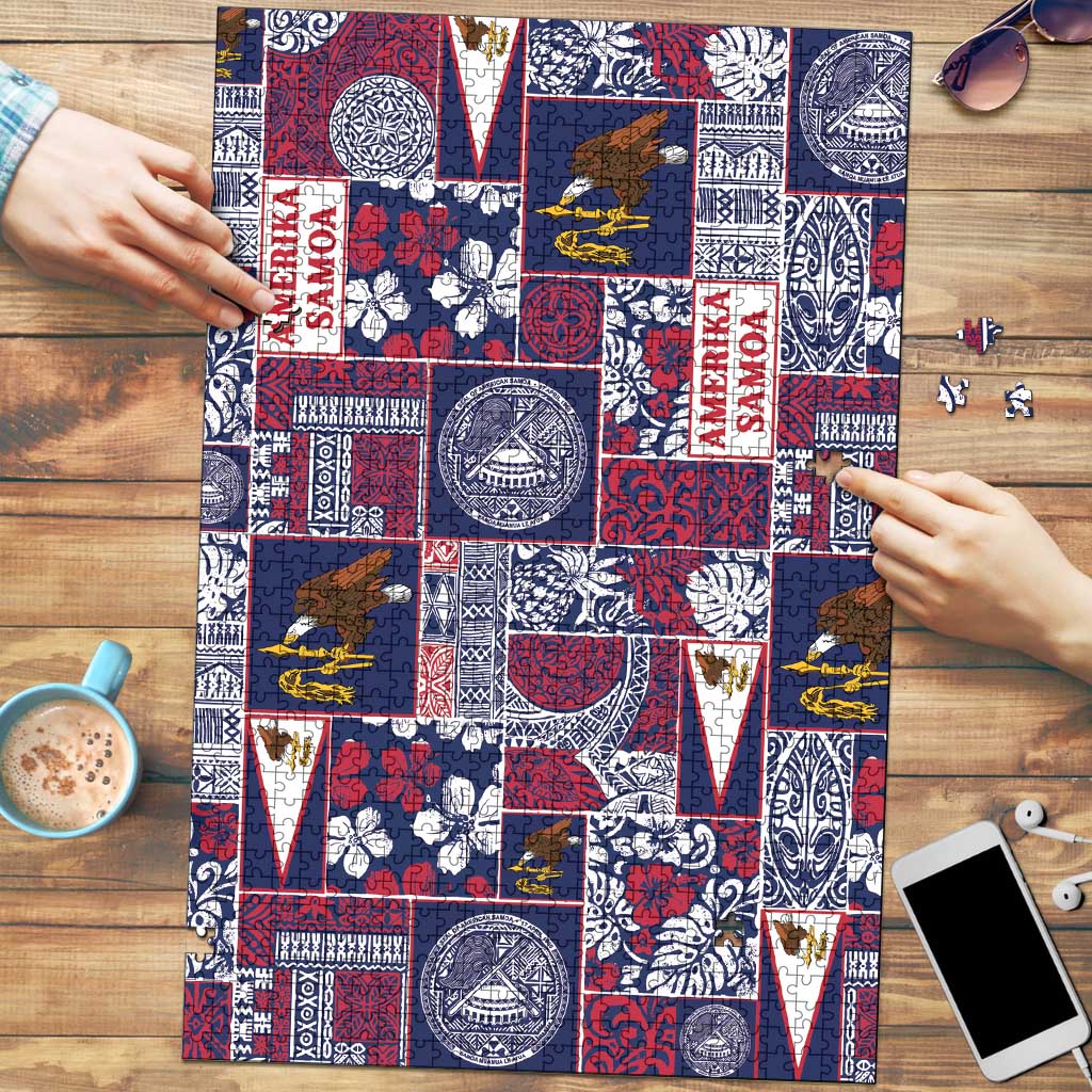 Manuia le Kerisimasi American Samoa Puzzle Pacific Patchwork Xmas Vibes - Polynesian Pride