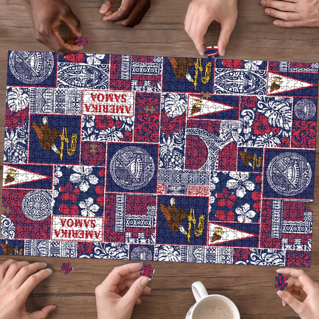 Manuia le Kerisimasi American Samoa Puzzle Pacific Patchwork Xmas Vibes - Polynesian Pride