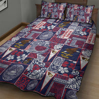 Manuia le Kerisimasi American Samoa Quilt Bed Set Pacific Patchwork Xmas Vibes - Polynesian Pride