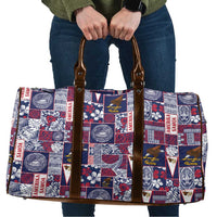 Manuia le Kerisimasi American Samoa Travel Bag Pacific Patchwork Xmas Vibes - Polynesian Pride
