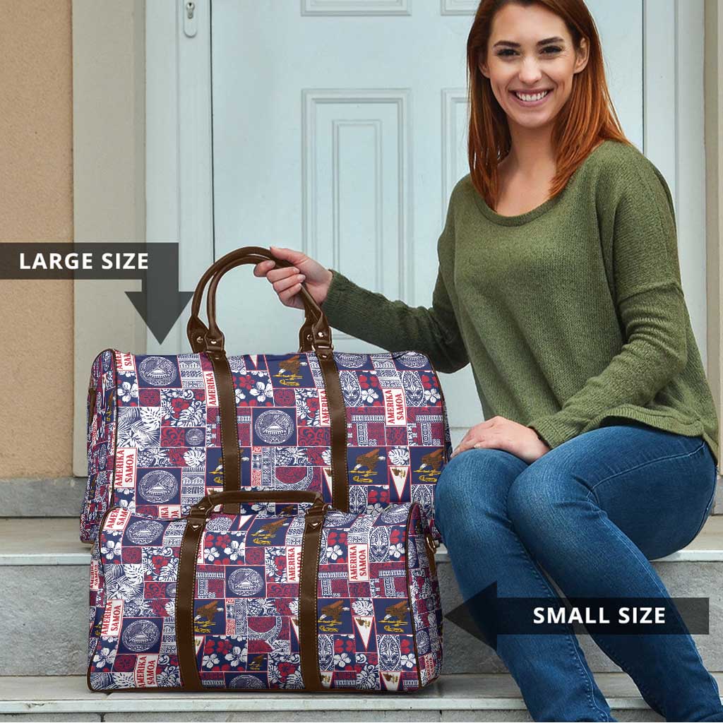 Manuia le Kerisimasi American Samoa Travel Bag Pacific Patchwork Xmas Vibes - Polynesian Pride