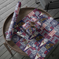 Manuia le Kerisimasi American Samoa Wrapping Paper Pacific Patchwork Xmas Vibes - Polynesian Pride