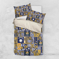 Ekamawir omo Nauru Bedding Set Pacific Patchwork Xmas Vibes - Polynesian Pride