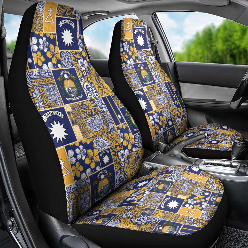 Ekamawir omo Nauru Car Seat Cover Pacific Patchwork Xmas Vibes - Polynesian Pride