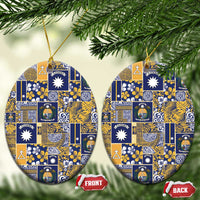 Ekamawir omo Nauru Ceramic Ornament Pacific Patchwork Xmas Vibes - Polynesian Pride