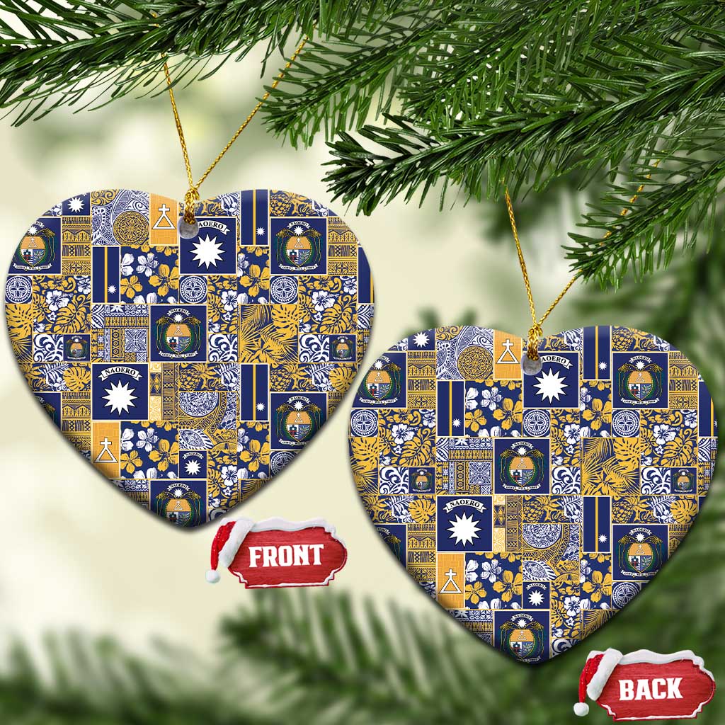 Ekamawir omo Nauru Ceramic Ornament Pacific Patchwork Xmas Vibes - Polynesian Pride