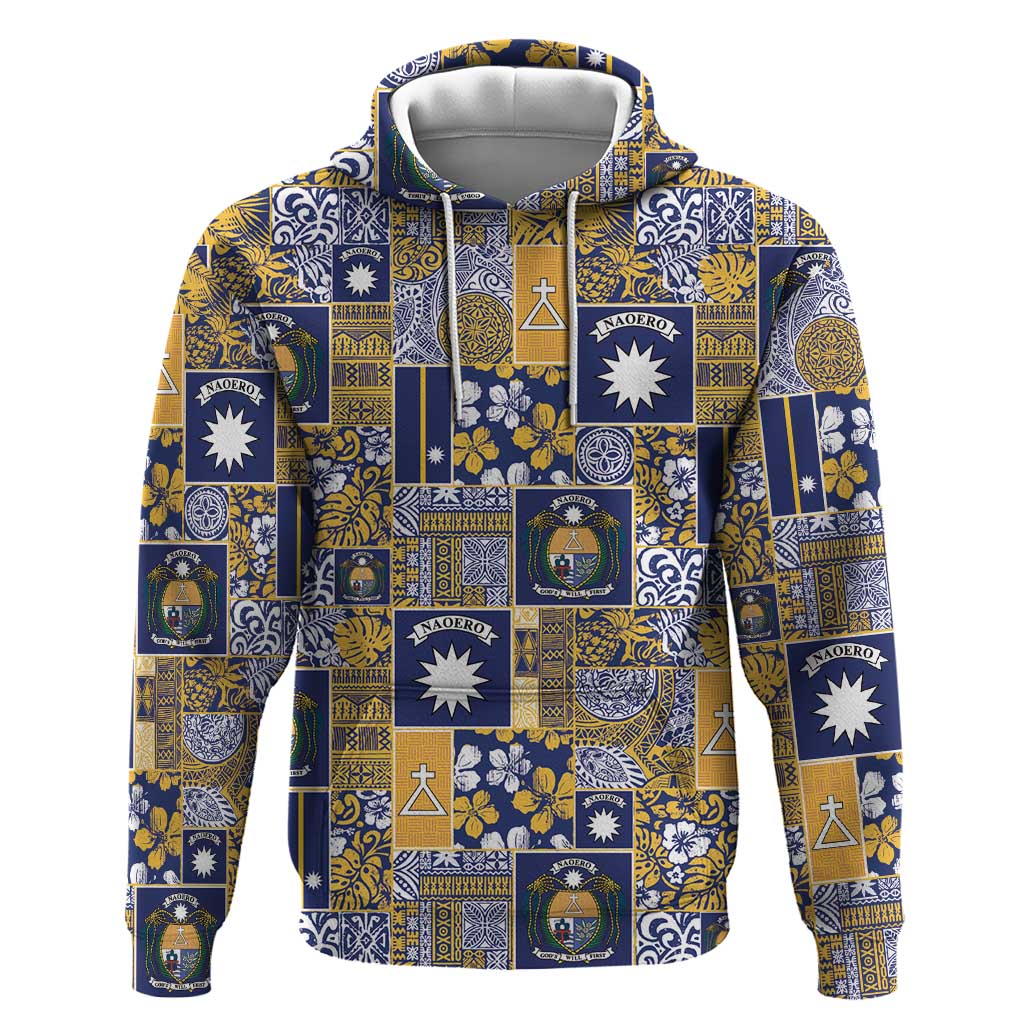 Ekamawir omo Nauru Hoodie Pacific Patchwork Xmas Vibes - Polynesian Pride