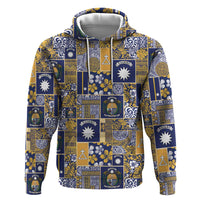 Ekamawir omo Nauru Hoodie Pacific Patchwork Xmas Vibes - Polynesian Pride