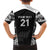 New Zealand Black Fern Custom Hawaiian Shirt Maori Tukutuku Black-white Motif