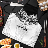 New Zealand Koru Fern Custom Apron Simple Taniko Motif - Polynesian Pride