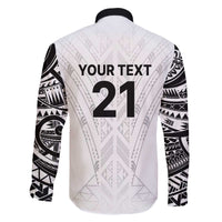 New Zealand Koru Fern Custom Family Matching Off The Shoulder Long Sleeve Dress and Hawaiian Shirt Simple Taniko Motif