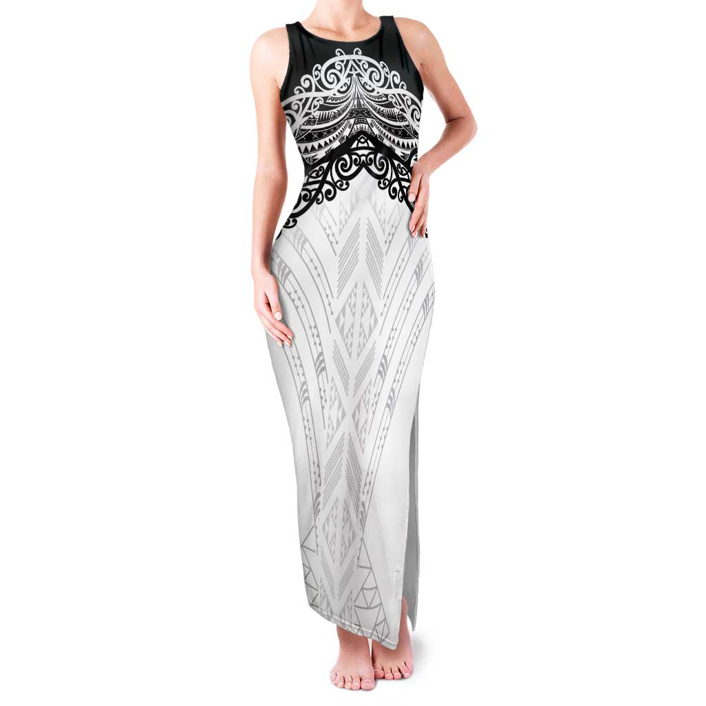 New Zealand Koru Fern Custom Family Matching Tank Maxi Dress and Hawaiian Shirt Simple Taniko Motif