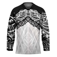 New Zealand Koru Fern Custom Hockey Jersey Simple Taniko Motif - Polynesian Pride