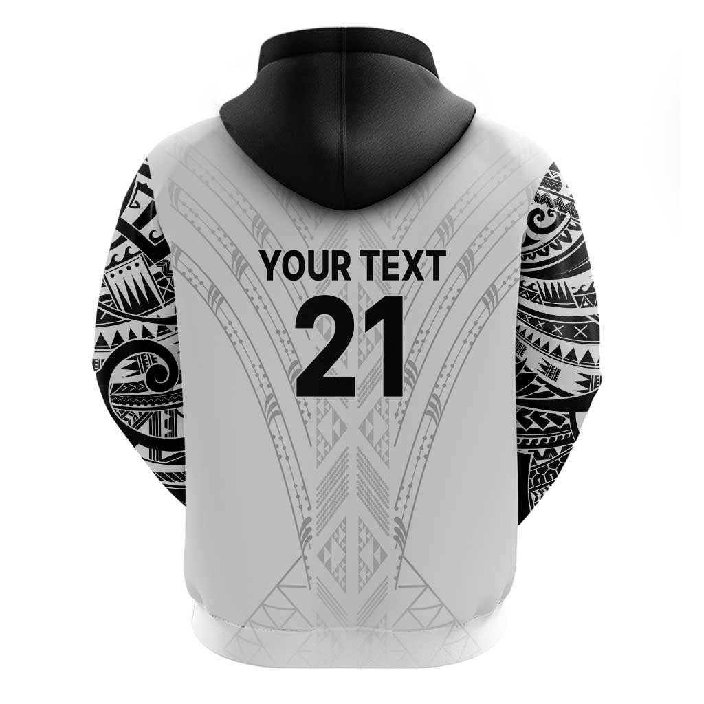 New Zealand Koru Fern Custom Hoodie Simple Taniko Motif