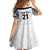 New Zealand Koru Fern Custom Kid Short Sleeve Dress Simple Taniko Motif